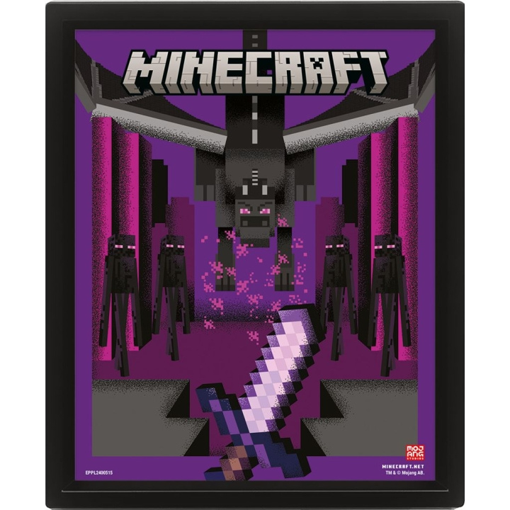 Pyramid International MINECRAFT (ENDER DRAGON DUEL) LENTIKULÆR PLAKAT i gruppen SPORT, FRITID & HOBBY / Morsomme produkter / Samlerobjekter hos TP E-commerce Nordic AB (D15446)