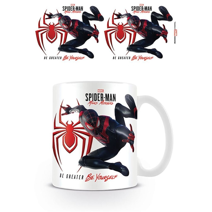 Pyramid International SPIDER-MAN MILES MORALES (IKONISK HOPP) KRUS i gruppen SPORT, FRITID & HOBBY / Morsomme produkter / Kopper hos TP E-commerce Nordic AB (D15459)