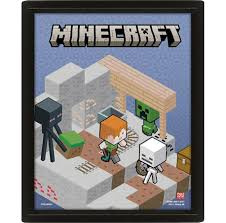 Pyramid International PYRAMID MINECRAFT - LENTIKULÆR PLAKAT i gruppen SPORT, FRITID & HOBBY / Morsomme produkter / Samlerobjekter hos TP E-commerce Nordic AB (D15498)