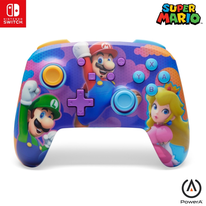 PowerA Forbedret trådløs kontroller - Color Splash Heroes Nintendo Switch) i gruppen Elektronikk / TV-spill & tilbehør / Nintendo Switch / Tilbehør hos TP E-commerce Nordic AB (D15503)