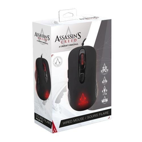 Trade Invaders Assassin\'s Creed - spillmus 3600 DPI -LED-svart i gruppen Datautstyr / GAMING / Mus hos TP E-commerce Nordic AB (D15504)