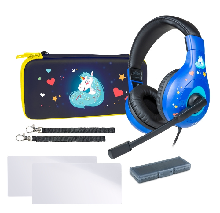 NACON Essential Pack Switch Unicorn i gruppen Elektronikk / TV-spill & tilbehør / Nintendo Switch / Tilbehør hos TP E-commerce Nordic AB (D15515)