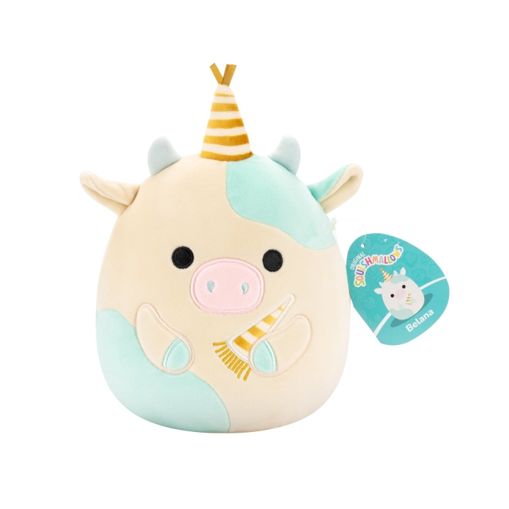 Squishmallows 19 cm Celebration plysj - Belana ku i gruppen LEKER, BARN OG BABY / Babyleker (0-3 år) / Kosedyr hos TP E-commerce Nordic AB (D15523)