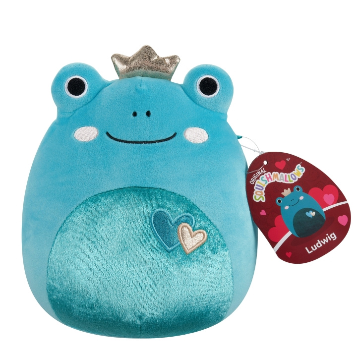 Squishmallows 19 cm hjerteplysj - Ludwig frosk i gruppen LEKER, BARN OG BABY / Babyleker (0-3 år) / Kosedyr hos TP E-commerce Nordic AB (D15526)