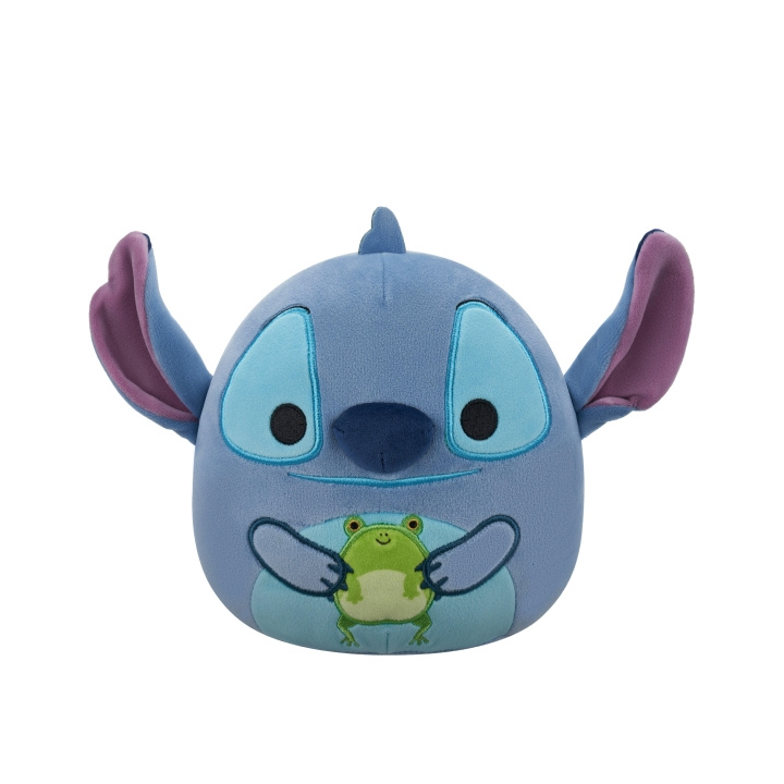 Squishmallows 20 cm Disney Stitch plysj - Stitch holder frosk i gruppen LEKER, BARN OG BABY / Babyleker (0-3 år) / Kosedyr hos TP E-commerce Nordic AB (D15528)