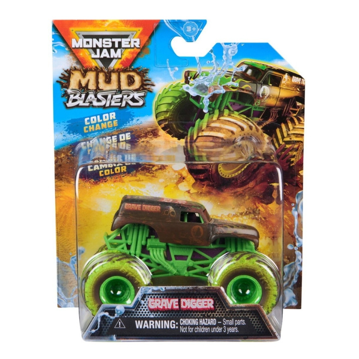 Monster Jam 1:64 Mud Blasters - Grave Digger i gruppen LEKER, BARN OG BABY / Leker / Lekebiler hos TP E-commerce Nordic AB (D15560)