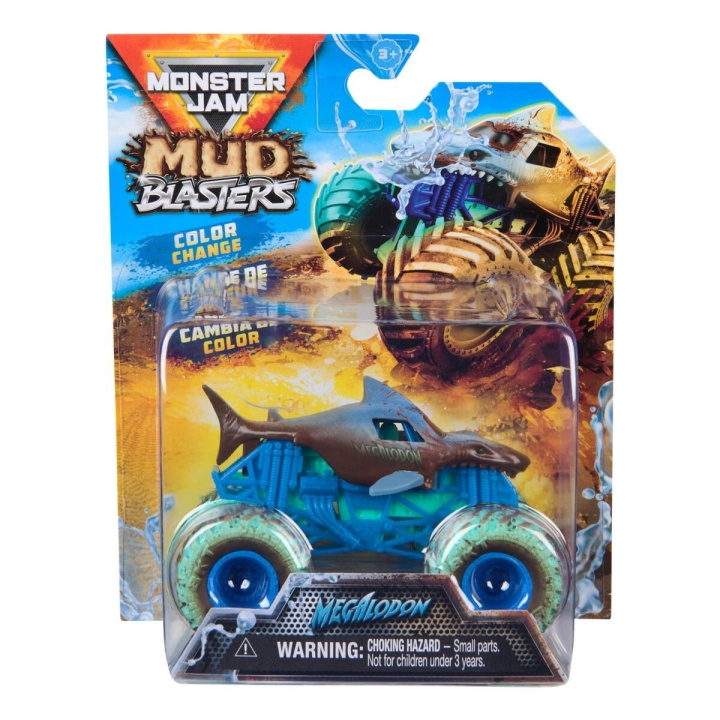 Monster Jam 1:64 Mud Blasters - Megaladon i gruppen LEKER, BARN OG BABY / Leker / Lekebiler hos TP E-commerce Nordic AB (D15561)