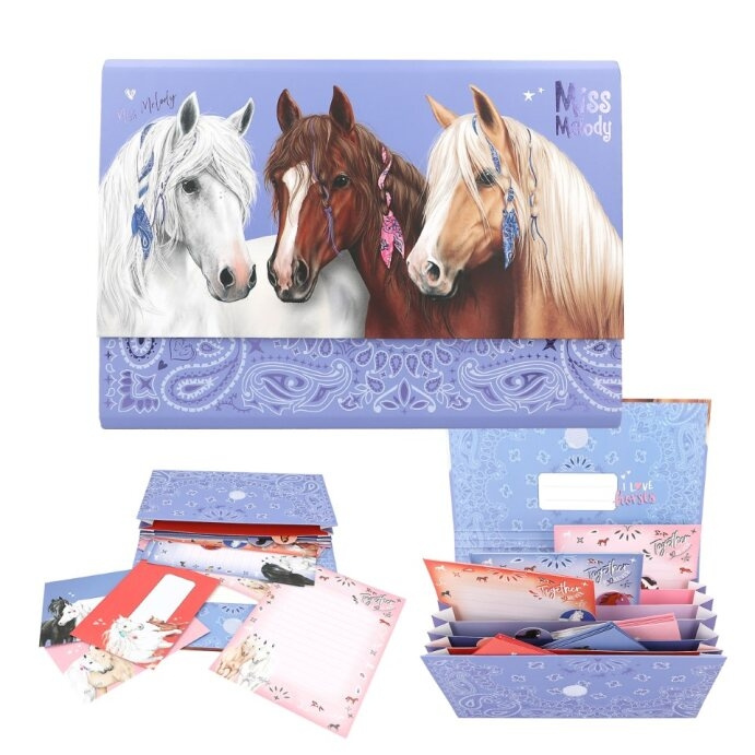 Miss Melody brevsett med register BANDANA ( 0412934 ) i gruppen LEKER, BARN OG BABY / Leker / Håndtverk hos TP E-commerce Nordic AB (D15591)