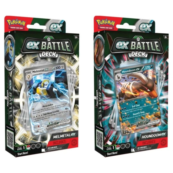 Pokémon Battle Deck EX - Melmetal / Houndoom (POK85591) i gruppen LEKER, BARN OG BABY / Spill / Kortspill hos TP E-commerce Nordic AB (D15623)