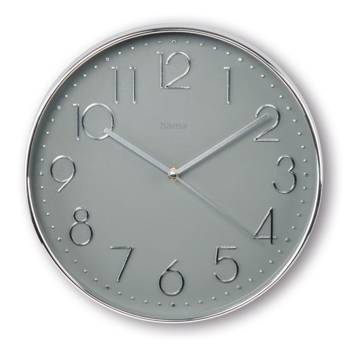 Hama Corsica Wall Clock 30 cm Silver i gruppen HJEM, HUS OG HAGE / Klokker & Teller / Veggklokkene hos TP E-commerce Nordic AB (D15806)