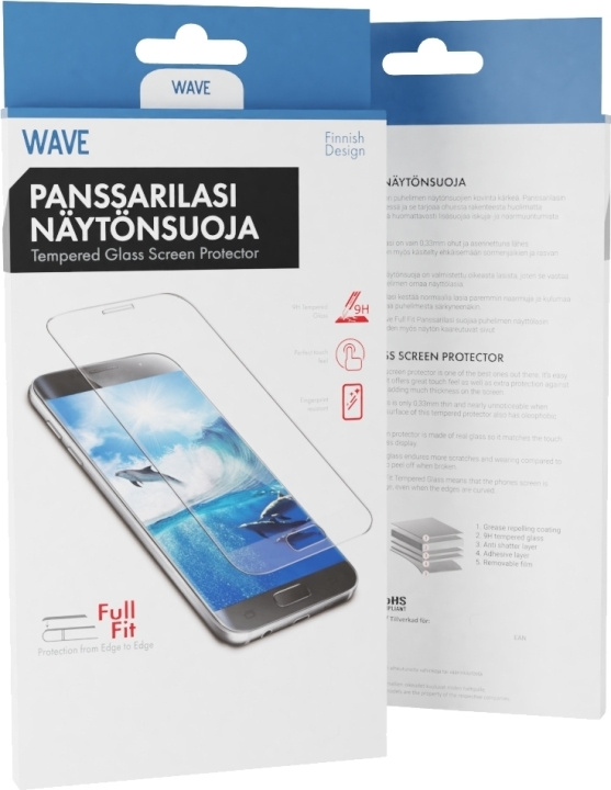Wave Full Fit panserglass, Honor 9, klart i gruppen SMARTTELEFON & NETTBRETT / Mobilbeskyttelse / Huawei/Honor hos TP E-commerce Nordic AB (D15866)