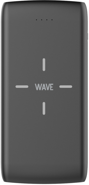 Wave QiPower reservestrømforsyning, 10 000 mAh, svart i gruppen SMARTTELEFON & NETTBRETT / Ladere og Kabler / Powerbanks hos TP E-commerce Nordic AB (D15903)