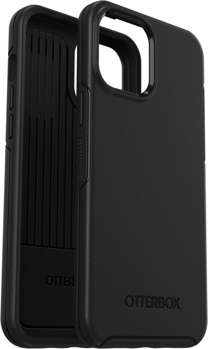 Otterbox Symmetry-etui, iPhone 12 / 12 Pro, svart i gruppen SMARTTELEFON & NETTBRETT / Mobilbeskyttelse / Apple / iPhone 12 Pro hos TP E-commerce Nordic AB (D15930)
