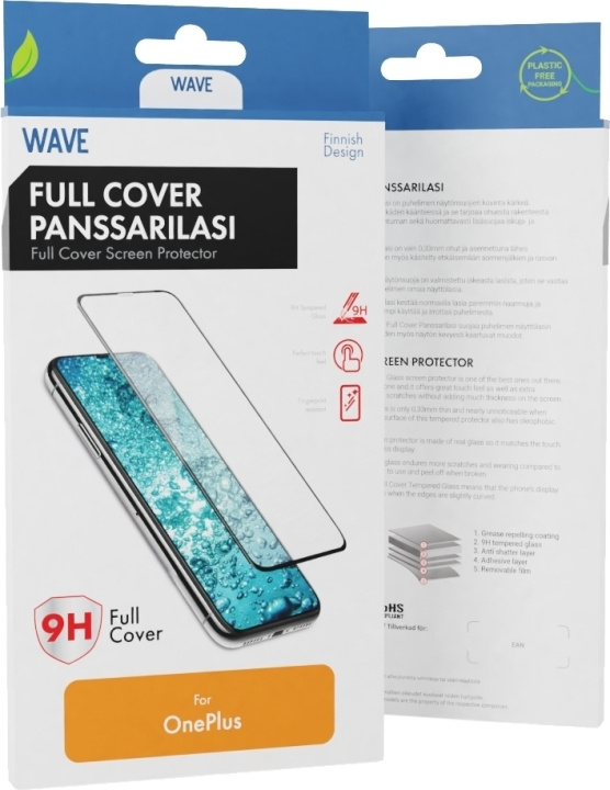 Wave Heldekkende panserglass, OnePlus Nord CE 2 5G, svart i gruppen SMARTTELEFON & NETTBRETT / Mobilbeskyttelse / OnePlus hos TP E-commerce Nordic AB (D16009)