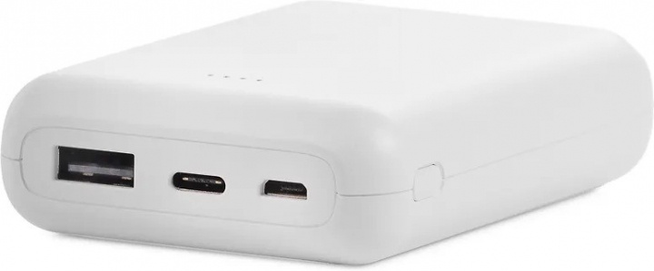 FoneKit 10K Type C reservestrømforsyning, 10 000 mAh, hvit i gruppen SMARTTELEFON & NETTBRETT / Ladere og Kabler / Powerbanks hos TP E-commerce Nordic AB (D16047)