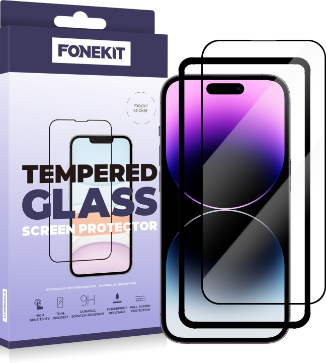 FoneKit Heldeksel, iPhone 14 Pro Max, svart i gruppen SMARTTELEFON & NETTBRETT / Mobilbeskyttelse / Apple / iPhone 14 hos TP E-commerce Nordic AB (D16049)