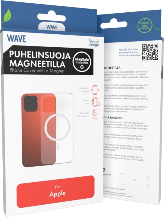 Wave MagSafe-kompatibelt beskyttelsesetui, iPhone 14, gjennomsiktig i gruppen SMARTTELEFON & NETTBRETT / Mobilbeskyttelse / Apple / iPhone 14 hos TP E-commerce Nordic AB (D16069)