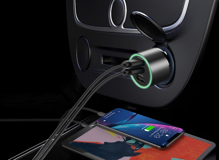 FoneKit Travel 84W billader i gruppen SMARTTELEFON & NETTBRETT / Ladere og Kabler / Billader / Billader Type C hos TP E-commerce Nordic AB (D16158)