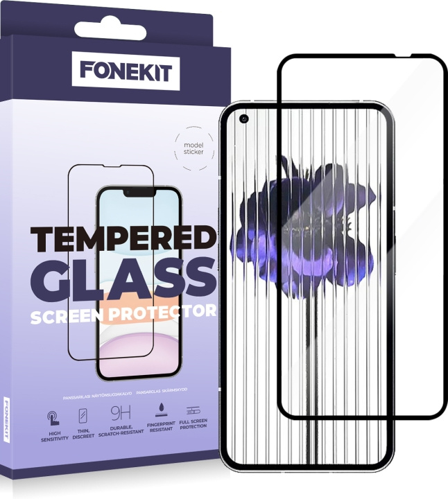 FoneKit Heldekkende panserglass, Nothing Phone (1) i gruppen SMARTTELEFON & NETTBRETT / Mobilbeskyttelse / Apple / iPhone 11 hos TP E-commerce Nordic AB (D16161)