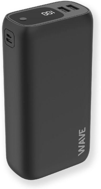 Wave Ultrapower reservestrømforsyning, 30 000 mAh, svart i gruppen SMARTTELEFON & NETTBRETT / Ladere og Kabler / Powerbanks hos TP E-commerce Nordic AB (D16201)