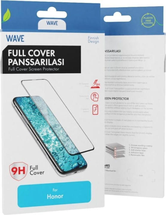 Wave Heldekkende panserglass, Honor X7b, svart ramme i gruppen SMARTTELEFON & NETTBRETT / Mobilbeskyttelse / Huawei/Honor hos TP E-commerce Nordic AB (D16261)