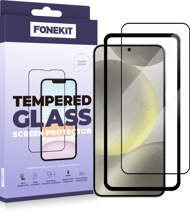 FoneKit Heldeksel, Samsung Galaxy S24, svart i gruppen SMARTTELEFON & NETTBRETT / Mobilbeskyttelse / Samsung hos TP E-commerce Nordic AB (D16263)