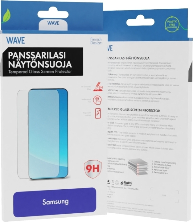 Wave panserglass, Samsung XCover7 i gruppen SMARTTELEFON & NETTBRETT / Mobilbeskyttelse / Samsung hos TP E-commerce Nordic AB (D16280)