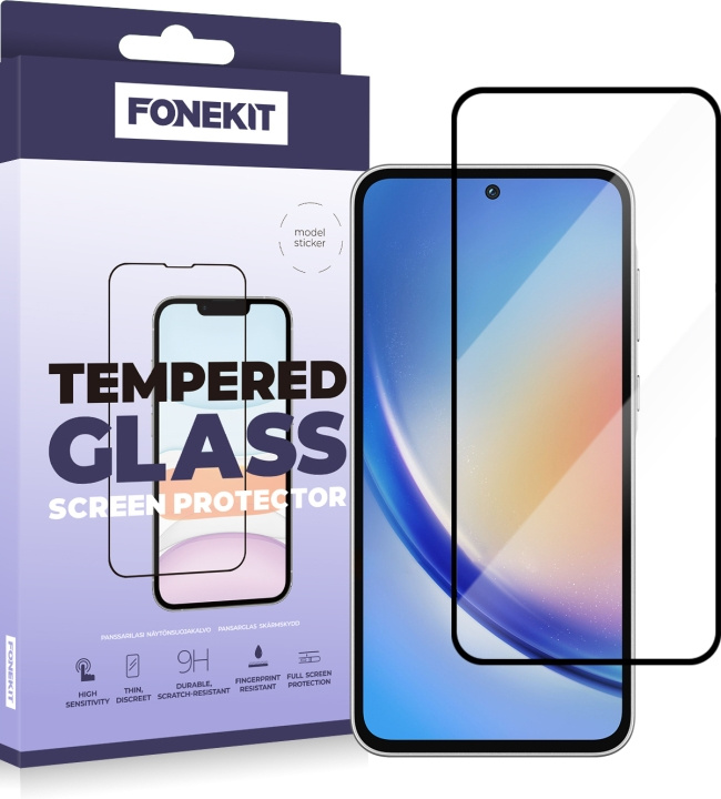 FoneKit Heldeksel, Samsung Galaxy A55, svart i gruppen SMARTTELEFON & NETTBRETT / Mobilbeskyttelse / Samsung hos TP E-commerce Nordic AB (D16326)