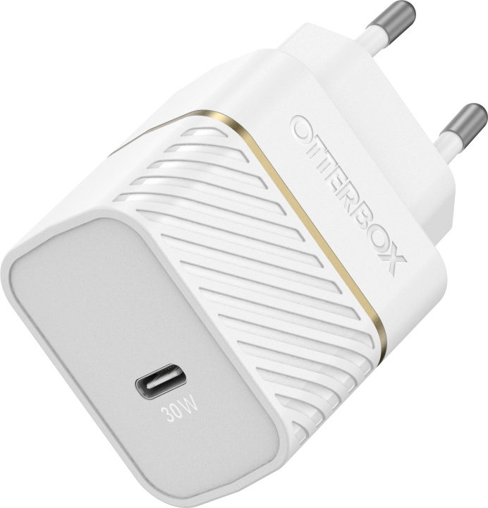 Otterbox 30 W hurtiglader, USB-C, hvit i gruppen SMARTTELEFON & NETTBRETT / Ladere og Kabler / Vegglader / Vegglader Type C hos TP E-commerce Nordic AB (D16424)