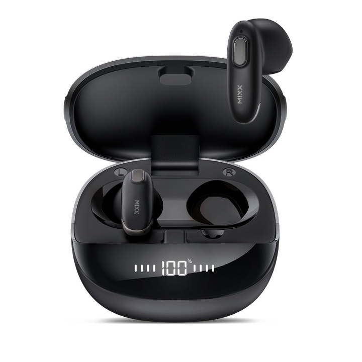 MIXX Hodetelefon Hybrid Charge 2 In-Ear Tws Qi Trådløs Svart i gruppen Elektronikk / Lyd & Bilde / Hodetelefoner & Tilbehør / Hodetelefoner hos TP E-commerce Nordic AB (D16483)