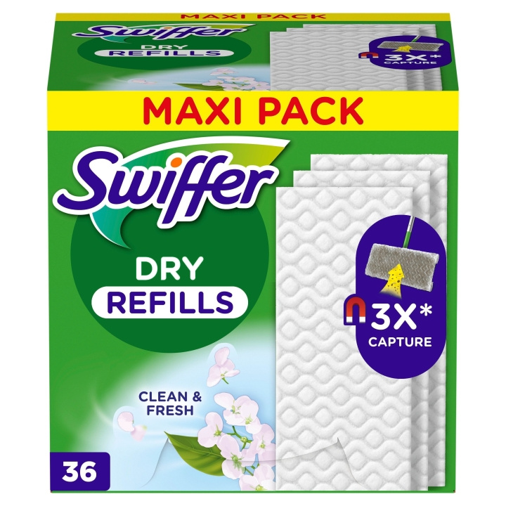 Swiffer Refilldukar 36 st torra med doft i gruppen HJEM, HUS OG HAGE / Rengjøringsprodukter / Rengjøringstilbehør hos TP E-commerce Nordic AB (D16493)