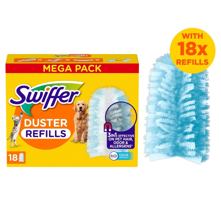 Swiffer Dammvippa refiller 18st Husdjur i gruppen HJEM, HUS OG HAGE / Rengjøringsprodukter / Rengjøringstilbehør hos TP E-commerce Nordic AB (D16502)
