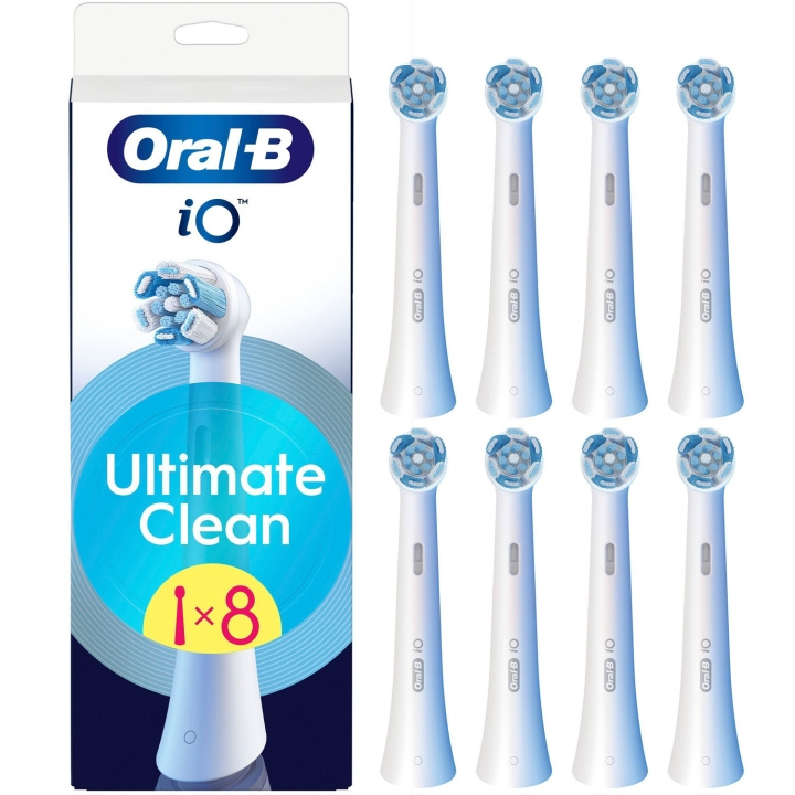Oral B Borsthuvud iO Ultimate Clean 8st i gruppen HELSE OG SKJØNNHET / Munnpleie / Elektriske tannbørster tilbehør hos TP E-commerce Nordic AB (D16513)
