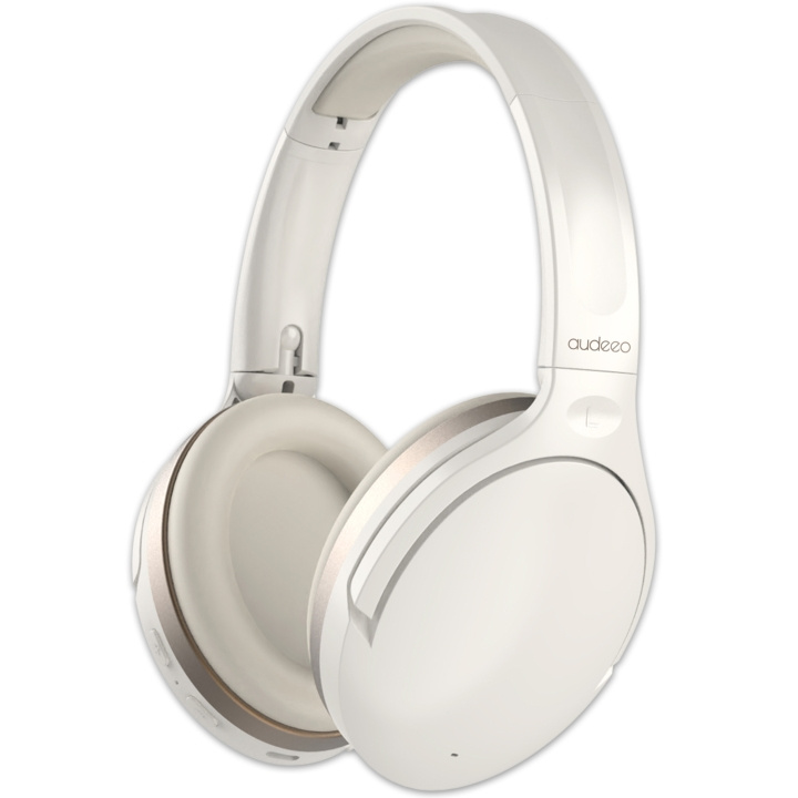 Audeeo Serenehush Hybrid ANC + ENC Headphones White i gruppen Elektronikk / Lyd & Bilde / Hodetelefoner & Tilbehør / Hodetelefoner hos TP E-commerce Nordic AB (D16522)