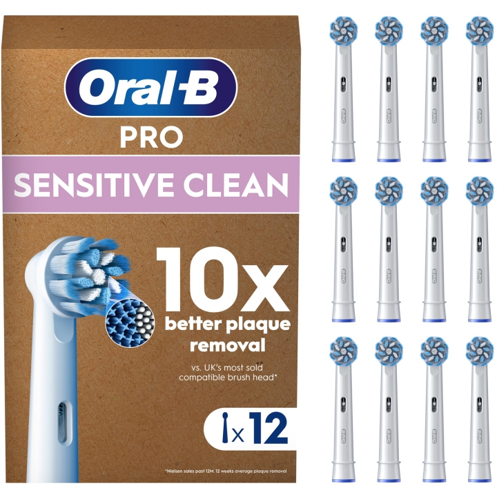 Oral B Sensitive Clean børstehode 12 stk i gruppen HELSE OG SKJØNNHET / Munnpleie / Elektriske tannbørster tilbehør hos TP E-commerce Nordic AB (D16535)