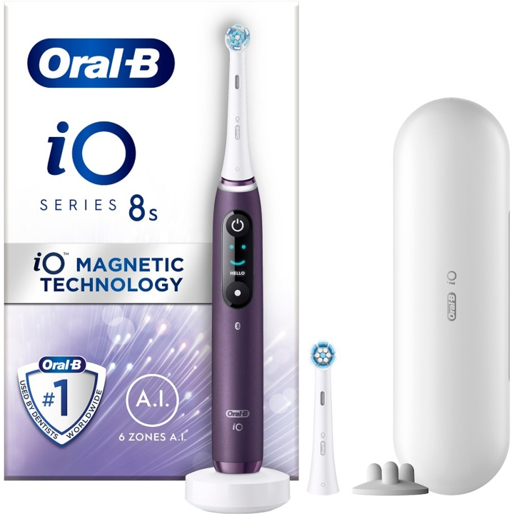 Oral B Elektrisk tannbørste iO8 Violet i gruppen HELSE OG SKJØNNHET / Munnpleie / Elektriske tannbørster hos TP E-commerce Nordic AB (D16538)