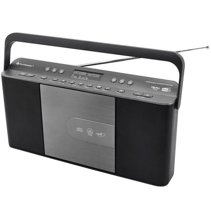 Soundmaster Bærbar radio med hurtigvalg av CD RCD1870SW Svart/sølvgrå i gruppen Elektronikk / Lyd & Bilde / Hjemmekino, HiFi og bærbar / Radio & Vekkerklokker / Radio hos TP E-commerce Nordic AB (D16542)