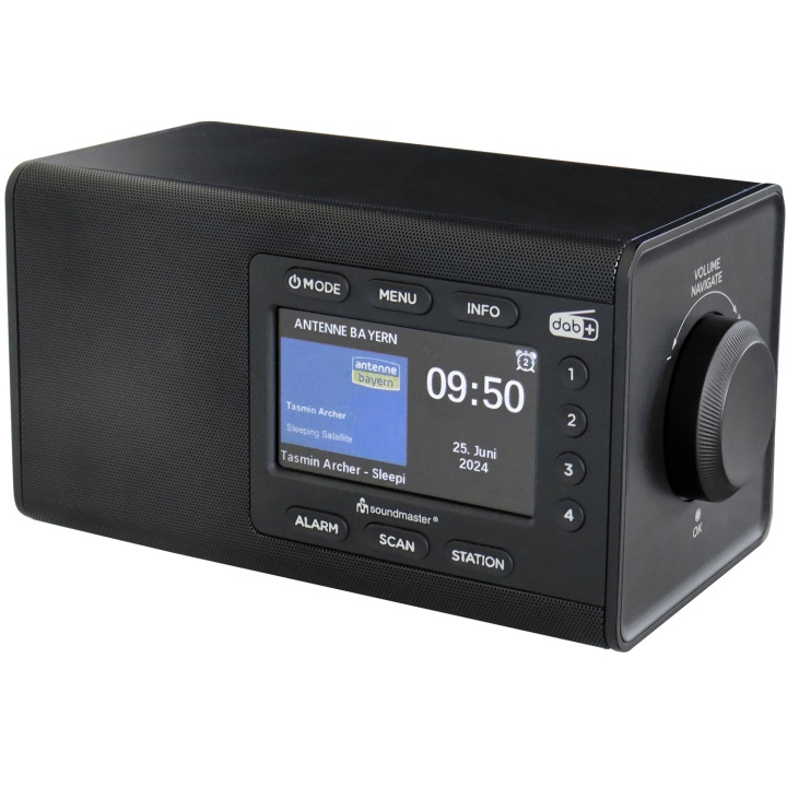 Soundmaster Bordradio Fargeskjerm Forhåndsinnstilte knapper DAB900SW Svart i gruppen Elektronikk / Lyd & Bilde / Hjemmekino, HiFi og bærbar / Radio & Vekkerklokker / Radio hos TP E-commerce Nordic AB (D16543)