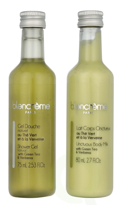 Blancreme Shower Gel + Creamy Body Milk Duo 160 ml 2x80ml - Green Tea & Verbena i gruppen HELSE OG SKJØNNHET / Hudpleie / Kroppspleie / Bad- og dusjkrem hos TP E-commerce Nordic AB (D16561)