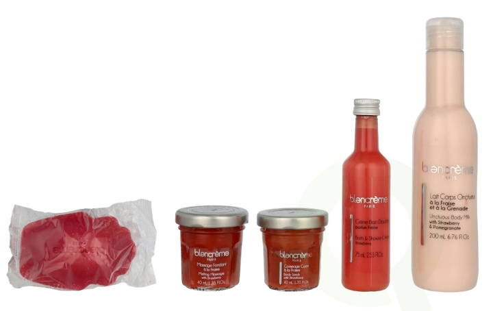 Blancreme Cristal Strawberry Set 425 ml 75ml/40ml/40ml200ml/70gr i gruppen HELSE OG SKJØNNHET / Gavesett / Gavesett for henne hos TP E-commerce Nordic AB (D16562)