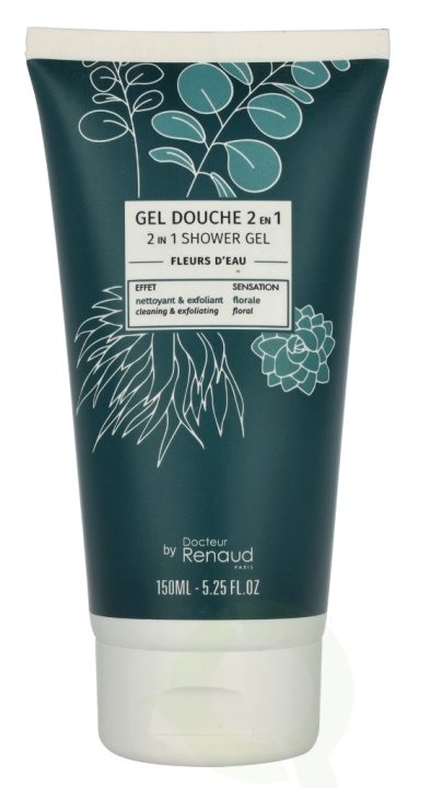 Dr. Renaud 2-In-1 Exfoliating Shower Gel 150 ml Water Flowers i gruppen HELSE OG SKJØNNHET / Hudpleie / Kroppspleie / Bad- og dusjkrem hos TP E-commerce Nordic AB (D16608)