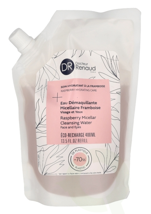 Dr. Renaud Raspberry Micellar Cleansing Water - Refill 400 ml Face And Eyes i gruppen HELSE OG SKJØNNHET / Hudpleie / Ansikt / Dagkrem hos TP E-commerce Nordic AB (D16611)