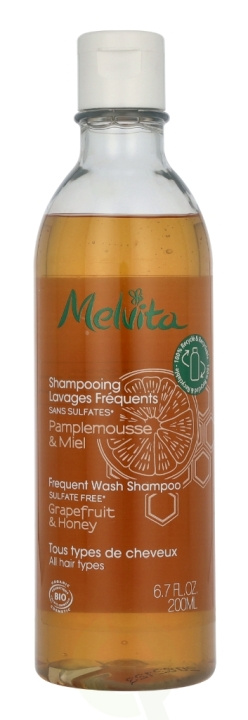 Melvita Frequent Wash Shampoo 200 ml Grapefruit & Honey i gruppen HELSE OG SKJØNNHET / Hår & styling / Hårpleie / Sjampo hos TP E-commerce Nordic AB (D16616)