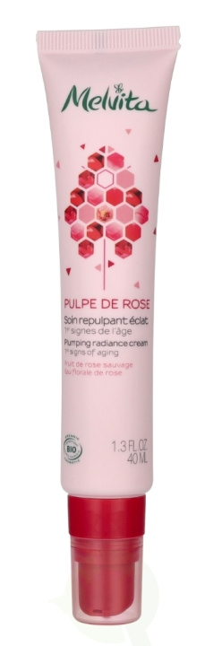 Melvita Pulpe De Rose Pumping Radiance Cream 40 ml i gruppen HELSE OG SKJØNNHET / Hudpleie / Ansikt / Dagkrem hos TP E-commerce Nordic AB (D16619)