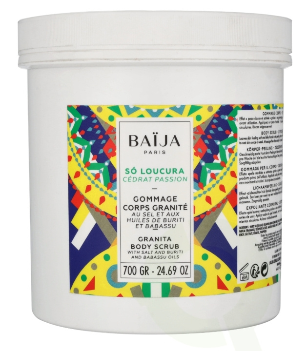 Baija Paris Baija So Loucura Body Scrub Citron Pasjonsfrukt 700 g i gruppen HELSE OG SKJØNNHET / Hudpleie / Ansikt / Skrubb/peeling hos TP E-commerce Nordic AB (D16687)