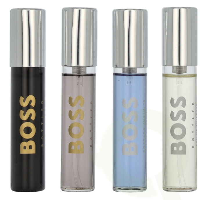 Hugo Boss Miniatures Set 40 ml 4x10ml - Boss Bottled Edt 10ml/Infinite Edp 10ml/EDP 10ml/Parfum 10ml i gruppen HELSE OG SKJØNNHET / Duft og parfyme / Parfyme / Parfyme for henne hos TP E-commerce Nordic AB (D16692)