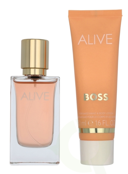 Hugo Boss Alive Giftset 80 ml Edp Spray 30ml/Hand & Body Lotion 50ml i gruppen HELSE OG SKJØNNHET / Duft og parfyme / Parfyme / Parfyme for henne hos TP E-commerce Nordic AB (D16708)