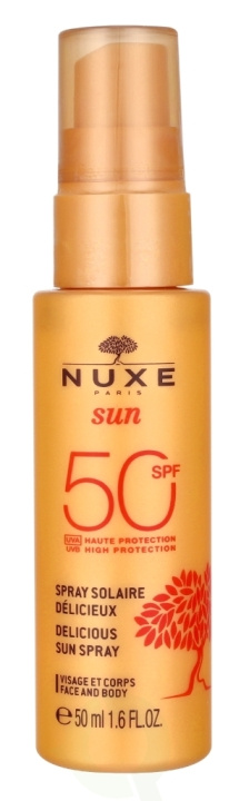 Nuxe Sun Delicious Sun Spray SPF50 50 ml i gruppen HELSE OG SKJØNNHET / Hudpleie / Soling / Solkrem hos TP E-commerce Nordic AB (D16738)
