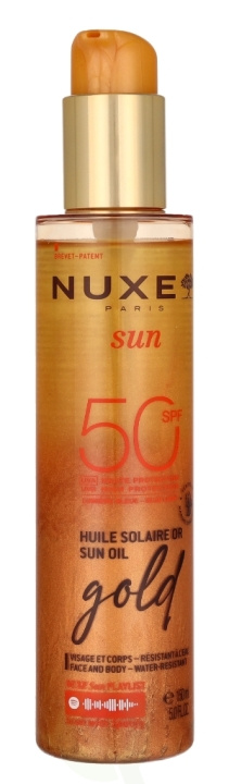 Nuxe Sun High Protection Gold Sun Oil SPF50 150 ml i gruppen HELSE OG SKJØNNHET / Hudpleie / Soling / Solkrem hos TP E-commerce Nordic AB (D16739)