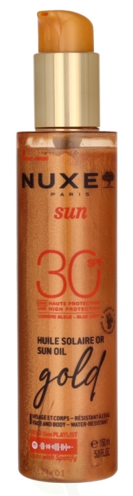 Nuxe Sun High Protection Gold Sun Oil SPF30 150 ml i gruppen HELSE OG SKJØNNHET / Hudpleie / Soling / Solkrem hos TP E-commerce Nordic AB (D16740)